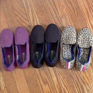 3 pairs of Rothys